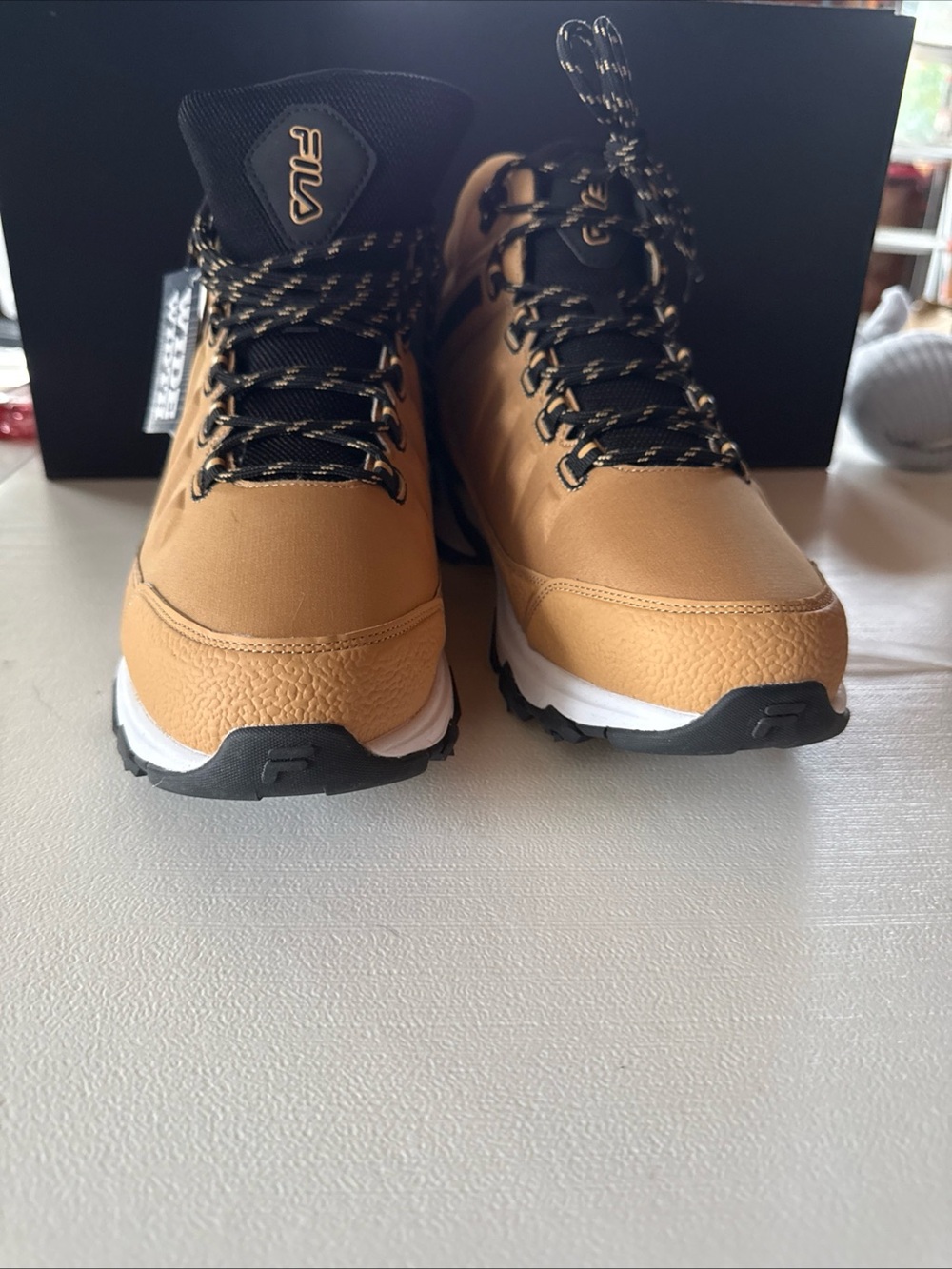 FILA Men’s Tan and Black Trail Boots